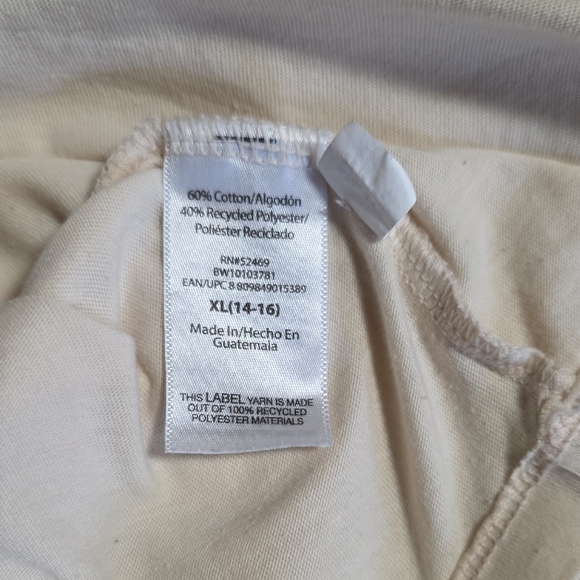 Boys Beige Basic Cotton T Shirt XL 14-16 Wonder Nation - Picture 5 of 6